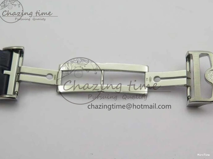 MIROTIME 0411 Packable Portuguese IW358304 ZF 1:1 Best Edition SS White Dial Blue Markers on Leather Strap A 7079